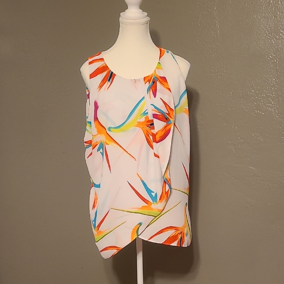 Worthinton Colorful Sleeveless Women's Top EUC Large - Picture 1 of 9